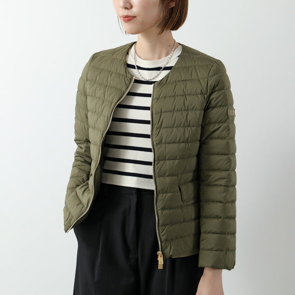 【1年に1度の大感謝セール 周年祭 開催です！】TATRAS タトラス ダウンジャケット NOKO ノコ LJXA0027013588 レディース ノーカラー ショート丈 ライトダウン ブルゾン ロゴ カラー7色